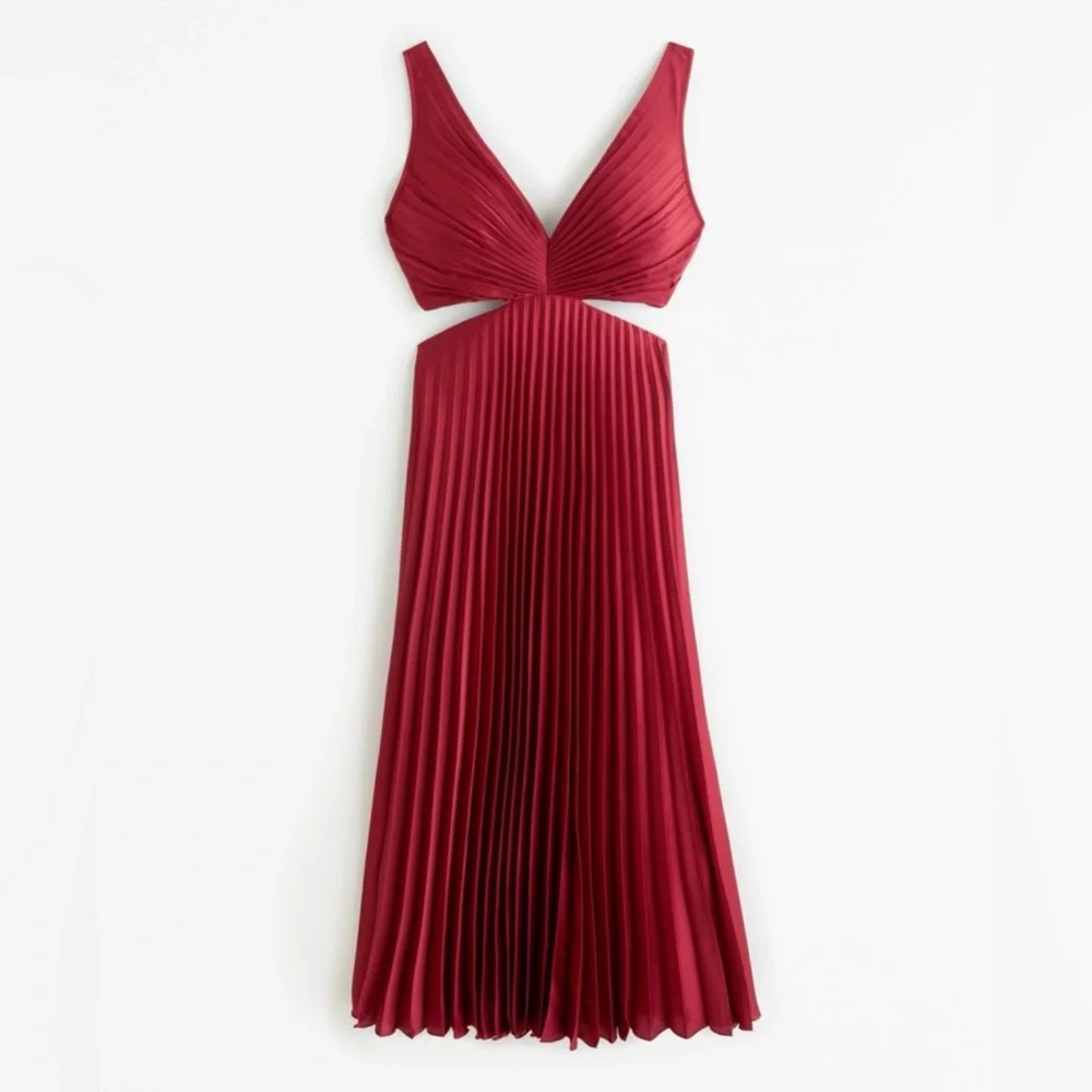 NWT Abercrombie Satin Maxi Dress